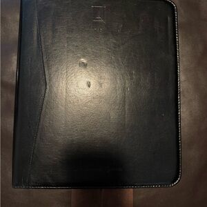 Elegant Black Leather Organizer